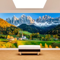 Fotomural o papel pintado montañas funes italia